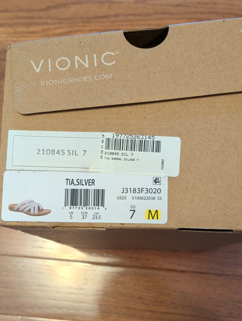 Vionic Silver Crisscross Toe-Post Slide Sandal - Picture 4 of 4